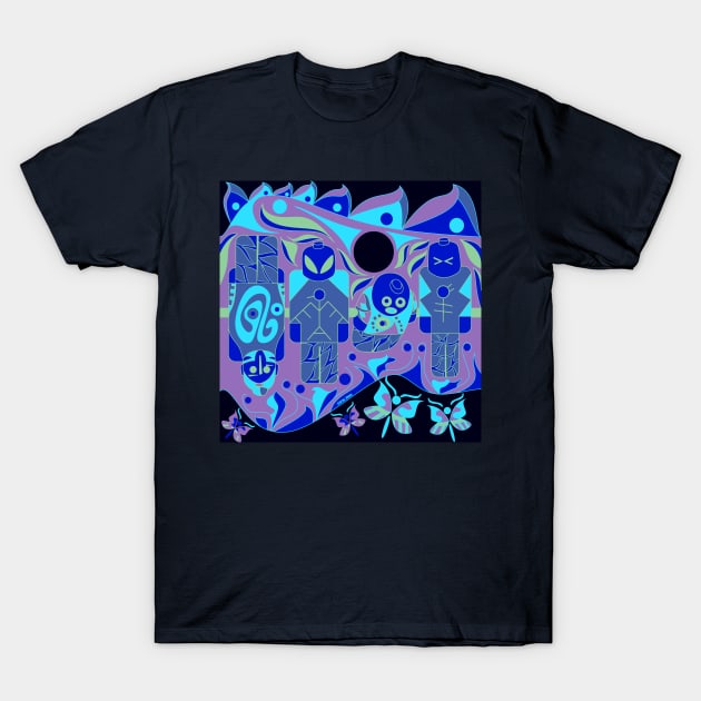 alien board game in mandala pattern T-Shirt by jorge_lebeau